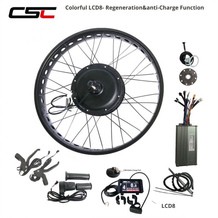 Fat bike rear hub motor top