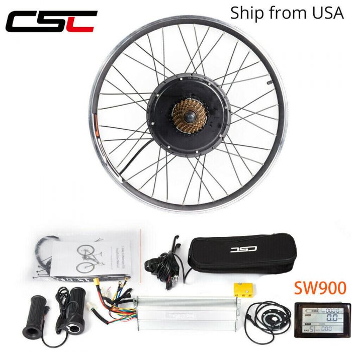 E-Bike Conversion Kit 48V 500W 26'' Rear Motor Fit for Cassette