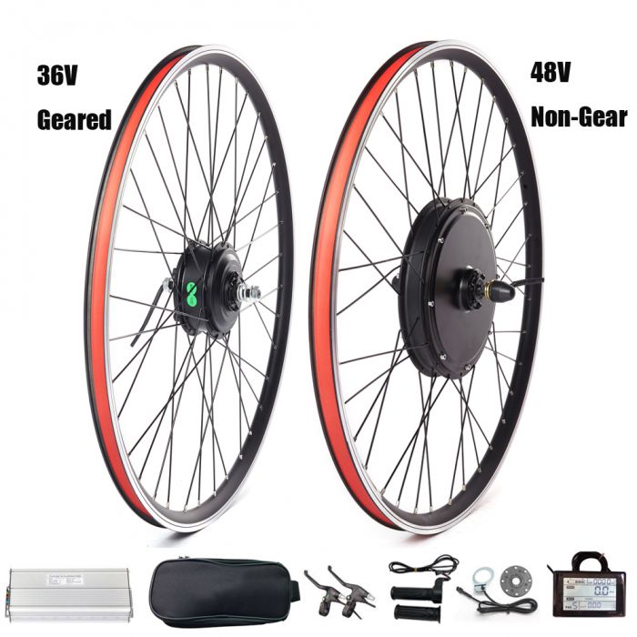 Electric Bike Conversion Kit 26 29 Inch 700C eBIKE Conversion Kit 36V 48V Front Rear Bicycle Hub Motor Wheel Ship From Spain