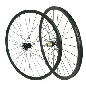 29er Chinese Tubeless Carbon MTB Wheelset 30mm width Asymmetric 15x100 TA or QR or 15X110 Boost Option 1450g