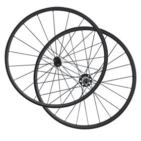 700c x 23mm width 24mm Clincher Carbon Bike Road Wheels Straight Pull R51 Hub 2:1 Pattern