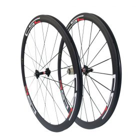 700C 38mm Clincher Tubular Carbon road bike wheels 23mm/25mm width U Shape