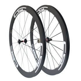 U Shape 50m Clincher Tubular Carbon road Bicycle wheels 23mm/25mm width U Shape