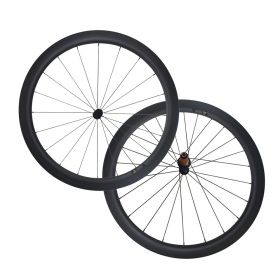 Anti Bite 6 Pawls Ultra Light 50mm Tubular Clincher Carbon Bike Wheelset