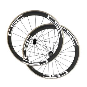 Free Shipping 23mm Width 50mm Clincher Carbon Bike Road Wheels Alloy Brake track