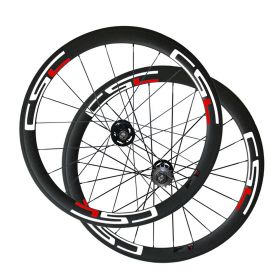 U Shape 50mm Tubular Clincher Tubeless Carbon Track bike wheels Single Speed Bicycle wheelset 