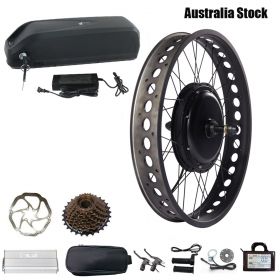 Ship from Australia 26*4.0" 48V 1500W Fat Bike Electric Bicycle Conversion Kit 190mm Dropout with 48V 18A Lithium Ebike Battery