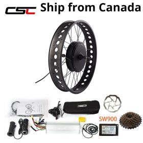  48V 1000W Fat Bike Electric Conversion Kit 26 inch 190mm In Canada Stock