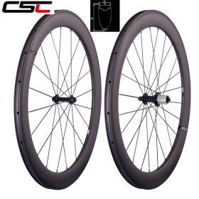 Ceramic Bearing 60mm Tubular Clincher Chinese Carbon Bike Wheels Powerway R13 hub Sapim Spokes