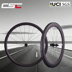 54T Ratchet V Brake Hub CSC Clincher Tubeless Carbon Fiber Road bike wheels 38mm 50mm 60mm 88mm Bicycle wheelset 25mm 28mm rim Width
