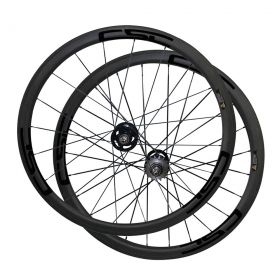 U Shape 38mm Tubular Clincher Tubeless Carbon Track bike wheels Fixed Gear Bicycle wheelset 23mm/25mm Rim Width