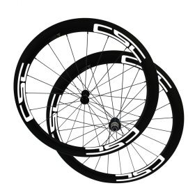 No outer hole SAT Ultra Light 50mm Clincher Carbon Bike Wheels 23mm 25mm Width Straight Pull R36 Ceramic Bearings