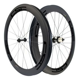 700C 60mm Clincher Tubular Carbon Bicycle Road Wheels Powerway R13 hub 23mm,25mm Width