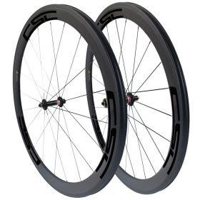 CSC 50mm Clincher Tubular Carbon Bike Wheels Novatec A291SB F482SB Hub 