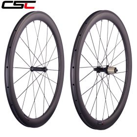 No outer hole SAT Ultra Light 50mm 700C Cycling Carbon Wheels 23mm 25mm Width Straight Pull AS511SB Hub 