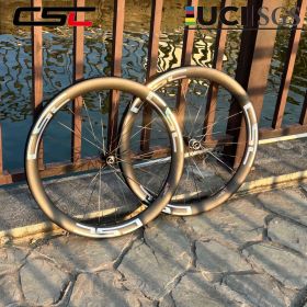 1350g DLR 5.0 UCI 700C Carbon Gravel Wheels Disc Brake 40mm 45mm Profile 26mm 32mm inner Width Clincher Tubeless 12mm Thru Axle 60T Ratchet Hub