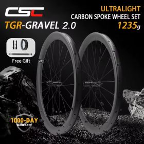 DLR 6.0 UCI 1235g 700C Disc Brake 40/45/50mm Ultralight Gravel Wheels 54T Ratchet Inner Rim Wide 26/29/32 3.3mm Carbon Spokes Wheels UD
