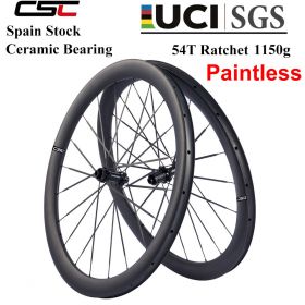 EU Stock Lightweight 1150g Carbon Gravel Wheelset 700C – 23/26/32mm Inner Width, Carbon Spokes, 54T Ratchet Hub NBK Bearings
