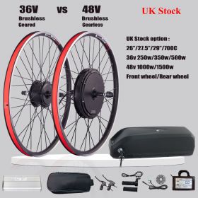 Ship from UK Conversion Kit Cycling Motor 36V 48V 26 27 28 29 inch Electric Bike Kit Free Tax include Battery