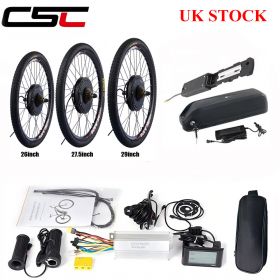 Ship From UK Stock MTX 26" 27.5" 29" 48V 1000W 1500W Electric Bike Conversion Kit Ebike Rear Motor Wheel  with Battery