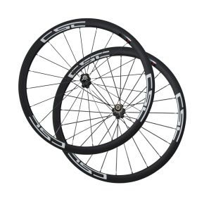 SAT No outer Holes Carbon Fiber Wheels  38mm Clincher Tubeless Ready Carbon Road Wheelset Novatec Hub