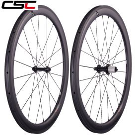 No outer hole SAT Ultra Light 50mm Clincher Carbon Bike Wheels 23mm 25mm Width 