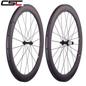 Super Light R13 Hub 4 Pawls 60mm Tubular Clincher Carbon Bicycle Wheels Powerway R13 hub Sapim Spokes