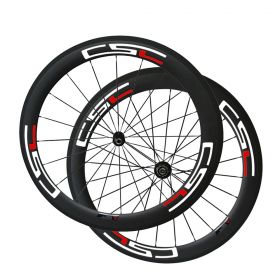 SAT Toray T800 60mm Chinese Road Bicycle Hot Carbon Wheels Clincher Tubeless Ready  With Novatec Light Hub