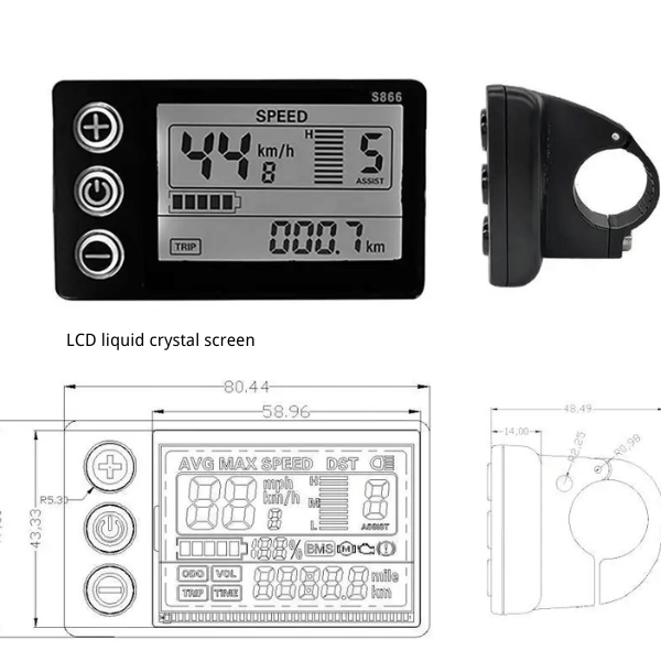 How Does an LCD Display Enhance the Riding Experience on an Electric Bike?